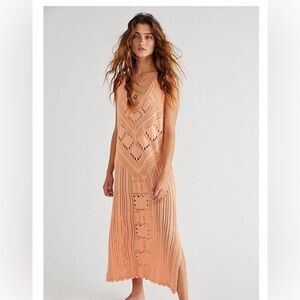 FP Beach Santorini Sleeveless Sweater Dress Beach Cover Up Small